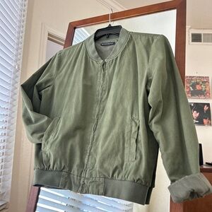 Brandy Melville Army Green Bomber Jacket